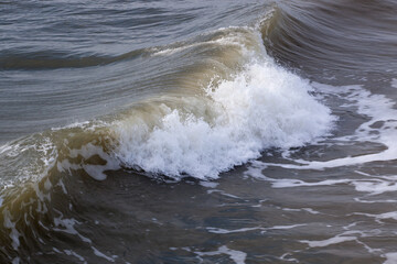 Ocean waves in the morning sunshine