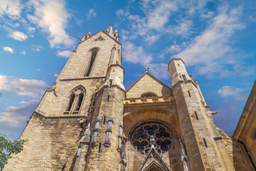 The Church of St. John (Église Saint-Jean-de-Malte) in Aix-en-Provence, a Gothic Roman Catholic...