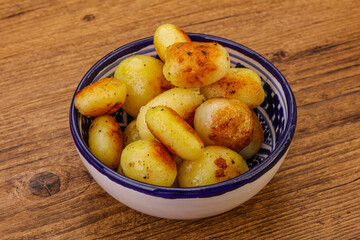 Roasted baby potato in the bowl