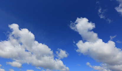 Naklejka na ściany i meble nice clouds in blue sky