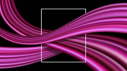 Wave pink liquid flow paint background. Vector illustration