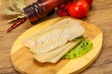 Raw cod fish for cooking