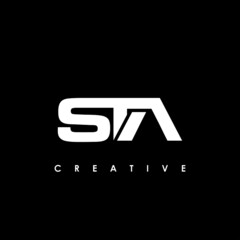 STA Letter Initial Logo Design Template Vector Illustration
