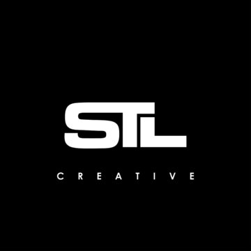 STL Letter Initial Logo Design Template Vector Illustration