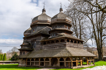 Fototapeta premium St. George's Church in Drohobych is one of the oldest and best preserved timber churches of Galicia.