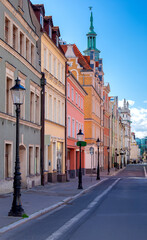 Poznan. Market square on a sunny day.