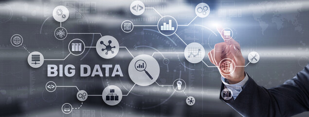 Big data and business intelligence analytics concept