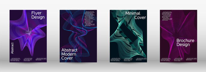 Modern design template. A set of modern abstract covers.