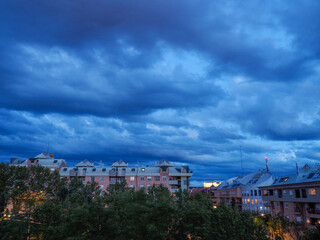 storm over the city