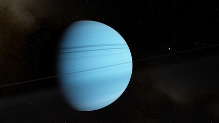 earth-like planet in far space, planets background 3d render