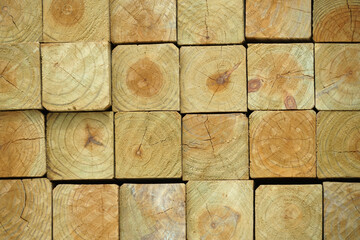 wood pattern of stacking square wood texture