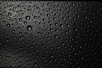 black background with water drops