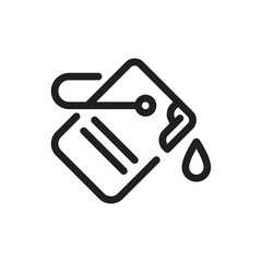Obraz premium Paint for wall line icon. Bucket, jar, decor. Renovating concept. Vector illustration can be used for topics like decorating, home improvement, repair