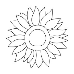 Cock vector outline icon. Vector illustration rooster on white background. Isolated outline illustration icon of cock.