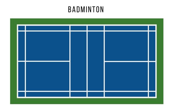 Badminton Court Top View.