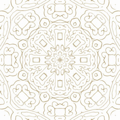 Fototapeta premium Oriental Seamless Vector Pattern - Repeating ornament for textile, wraping paper, fashion etc.