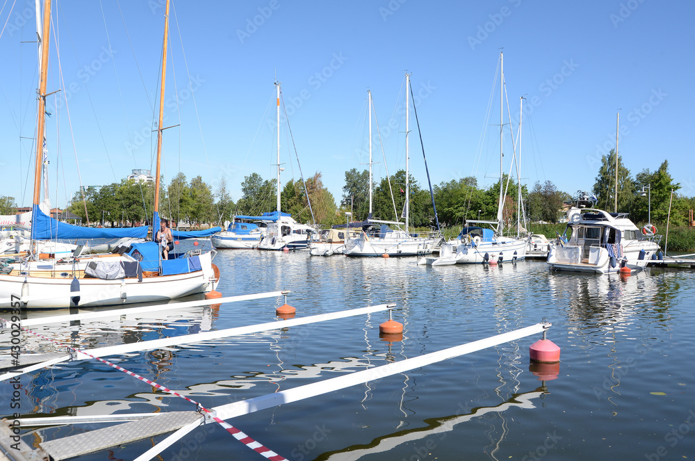 Canvas Prints hafen in nyköping, schweden