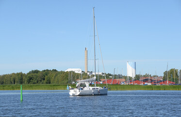 Hafen in Nyköping, Schweden