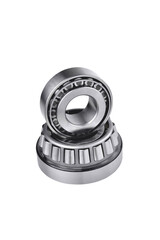roller bearing on a white background close-up, blur as an artistic device