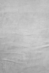 White blank crumpled paper texture background creased old poster texture placard backdrop surface empty space for text placard
