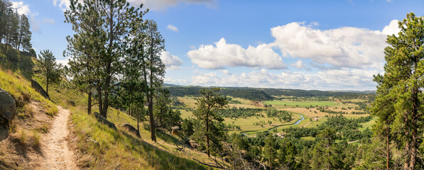 View from the Red Beds trail at the Devils Tower National Monument - Wyoming
