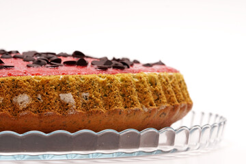 chocolate cake with strawberry