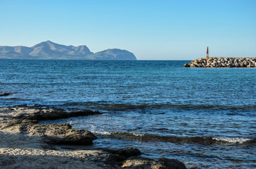 View from Mallorca beach Can Picafort