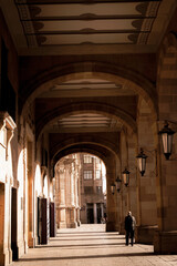 arches of the cathedral of st john the baptist