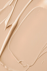 Beige cosmetic texture background, make-up and skincare cosmetics product, cream, lipstick,...