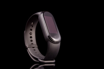 Smart band isolated on the black