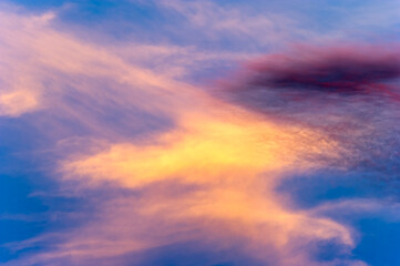 Naklejka na ściany i meble Clouds Colorful Cloudscape Sky