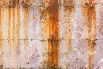 Ancient red wall background with cement.