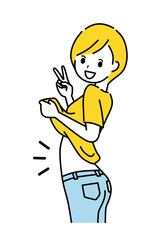 ダイエットに成功した女性