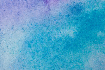 Hand painted colorful watercolor wet wash splash