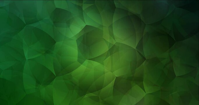 4K looping dark green video with memphis shapes. High-tech clip in abstract style with random forms. Movie for ad backgrounds. 4096 x 2160, 30 fps.