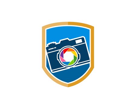 Protection shield with rainbow lens camera