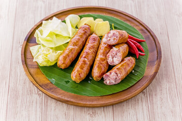 Thai sausage favorite street food