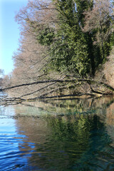 Beautiful views of Saint Naum area in Lake Ohrid, Macedonia.