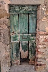 old wooden door