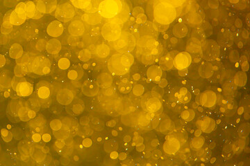 Golden abstract bokeh