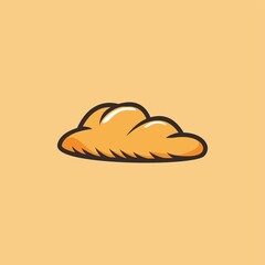 Simple bread vector icon design