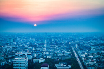 Obraz premium バンコクの夕暮れの情景