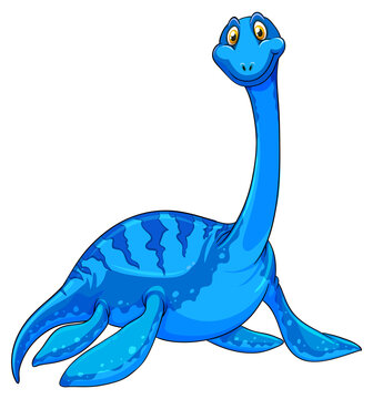 A pliosaurus dinosaur cartoon character