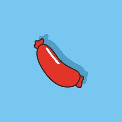 sausage vector icon simple design