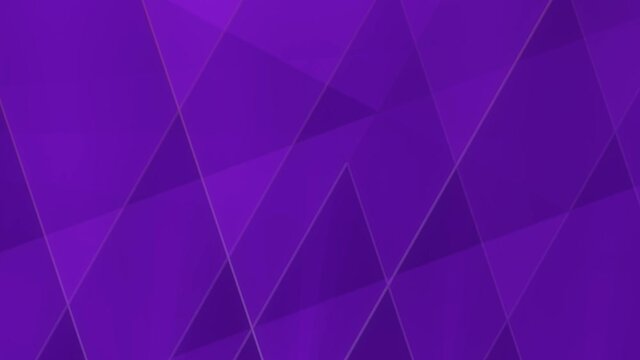 Purple triangle shapes create looping calm abstract animation