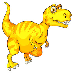 A Raptorex dinosaur cartoon character