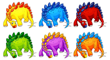 A stegosaurus dinosaur cartoon character © GraphicsRF