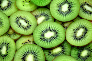 fresh slices of kiwi fruit background