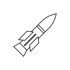 Obraz premium Air missile icon design. vector illustration