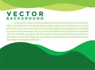 Green background vector illustration lighting effect graphic for text and message board design infographic..